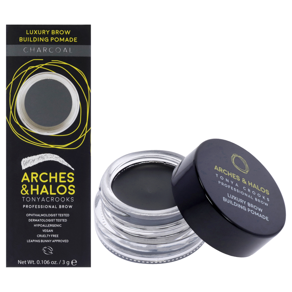 Luxury Brow Building Pomade - Charcoal by Arches and Halos Women 0.106 oz Pomade